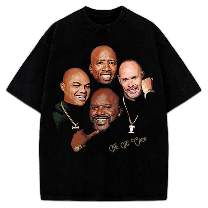 Charles Barkley Shaq Ernie Johnson Kenny Smith TNT Crew Last Dance Graphic Tee M