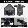 RV 7 Pin Male & Female Trailer Connector, Vehicle Side & Trailer End 7 Way Blade