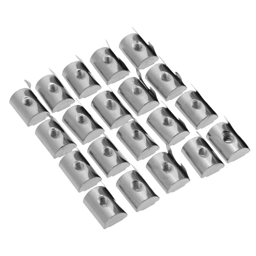 

M8 Шрапнельный гаечный блок Эластичная гайка Серия 40 Аксессуары для алюминиевого профиля(М8 20 шт.)