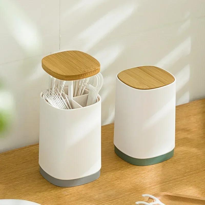 Toothpick Box Semi-automatic Toothpick Holder Home Personalized Creative Cotton Swab Toothpick Box Storage Box