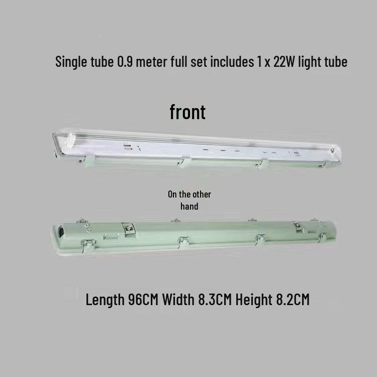 T8 Waterproof Double/Single LED Fluorescent Lamp Set, Dustproof & Explosion-Proof, Daylight Lamp Holder