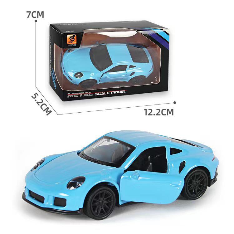 1:43 Alloy Pull-Back Sports Car Toy Figurine for Kids - Claw Machine Gashapon Gift.