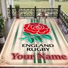 Custom Text Printed Rug England Rugby Non Slip Floor Carpet For Home Room Decor