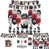 Skibidi Toilet Party Decoration Set Fun And Colorful Birthday Balloons Flags And Cake Toppers