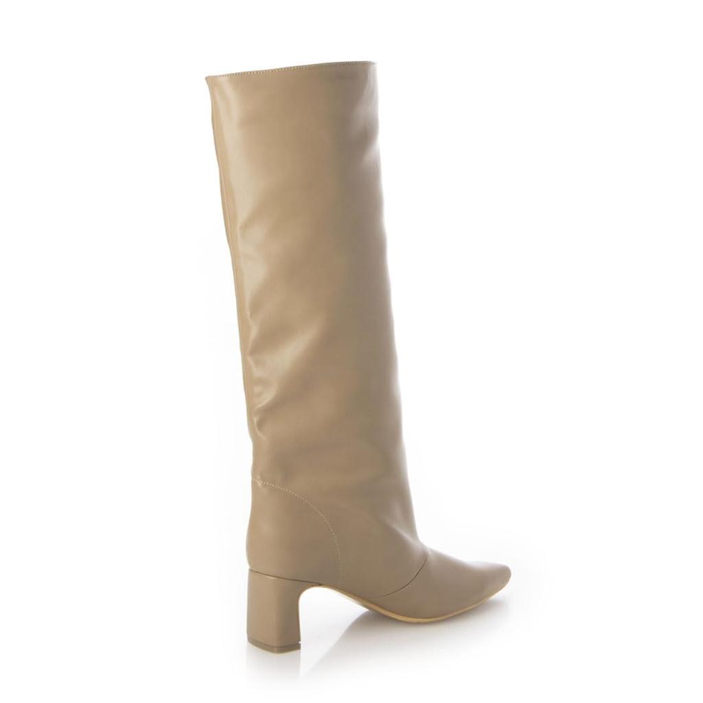 [Evol] Long Boots Pointed Wide Shaft Boots
