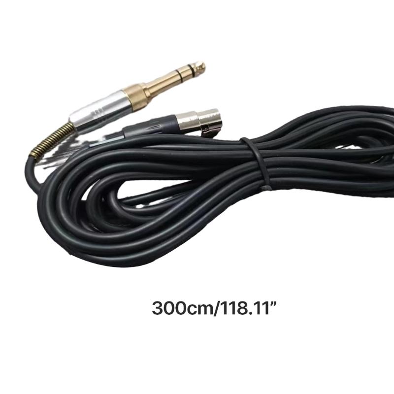 Durable Replacement 3.5mm Cable for Q701/K712/K702/K240 Headphone Extension Wire Improved Connectivities Cord 300cm
