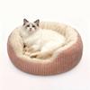 Flannel Cat Bed Thickened Filling Soft Velvet Cat Nest Washable Anti-Slip Moisture-Proof Bottom Warm Pet Nest Bed
