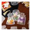 Dried Flower Bookmarks, Pressed Flower Kit, Transparent Bookmarks, Set of 100, Large Quantity, Cute, Creativity Notebook, Natural Flowers, Plant
