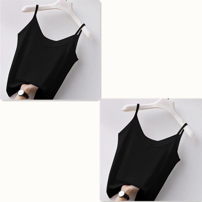 Lace Strap Loose Tank Top Women Summer Knit Plus Size Inner Wear