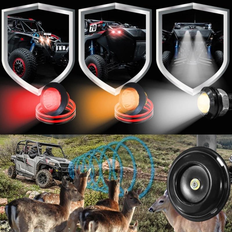 Universal ATV UTV SXS Blinker Straße Legals Kit Blinker Rocker Schalter Horn Blink Relais Sicherungen Linie Reverse