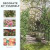 223cm Garden Arch Trellis, Outdoor Wedding Arbor for Ceremony for Climbing Roses, Vines and Plants