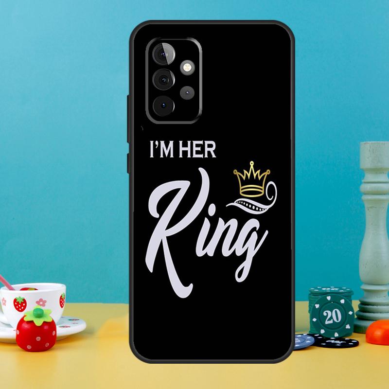 König Königin Paar Liebhaber Hülle Für Samsung Galaxy A35 A26 A16 A05 A55 A15 A32 A12 A22 A52 A54 A34 A14 A56 A36 A13 A53