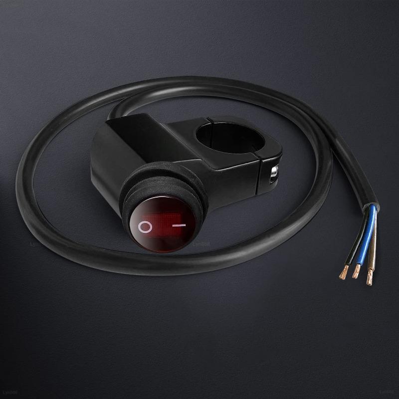 1pcs CNC Motorcycle Modification Aluminum Alloy Switch LED Headlight Power-off Switch Electric Horn Control Button 2025 New