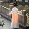 Girls' Traditional Chinese Hanfu Dress Set