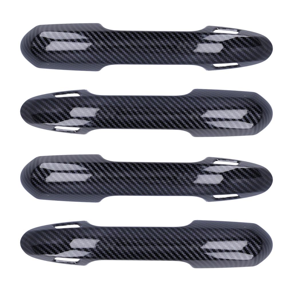 4 Stück Außentürgriffabdeckung Zierleiste Kohlefaser-Stil Dekor Passend für RAV4 2019?2021