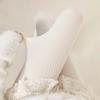 Velvet pantyhose for spring and autumn, thin, anti-snag, non-slip, white jacquard tights jk Wearing leggings as outerwear