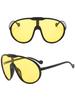 1PC  plastic black frame fashion trend outdoor essential glasses for women's street shopping essential