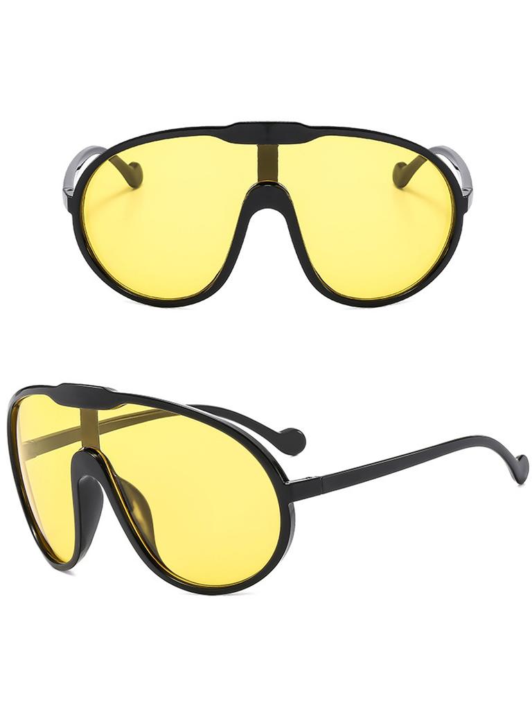 1PC plastic black frame fashion trend outdoor essential glasses for women's street shopping essential