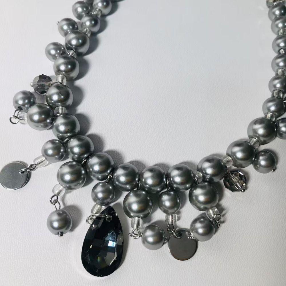 Fashion Water Drop Pendant Neckchain Exquisite Women's Clavicle Chain  Women