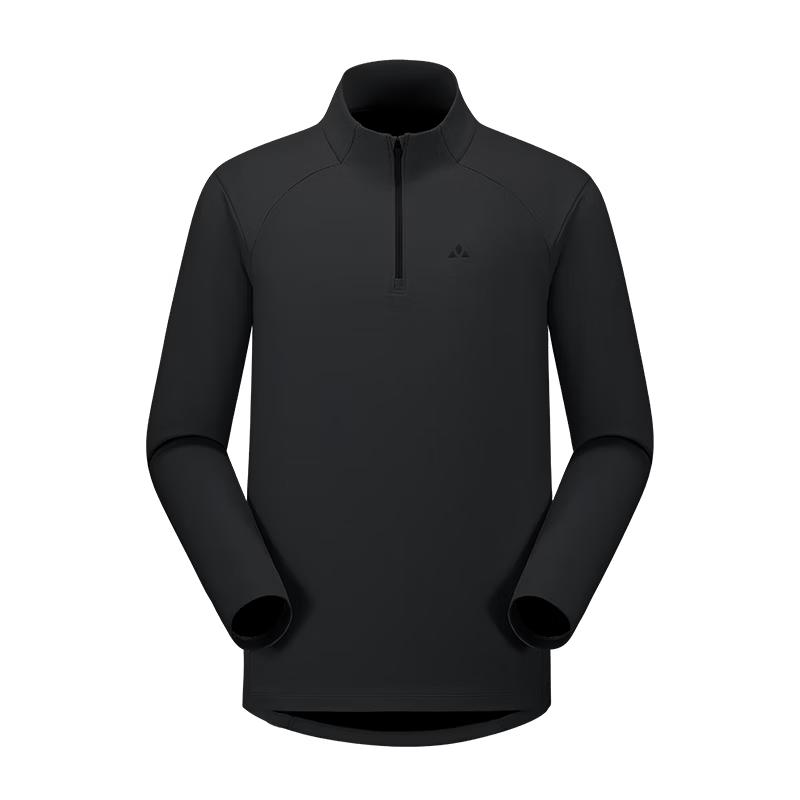 VAUDE Men's Outdoor Half-Zip Quick-Dry Long Sleeve T-Shirt