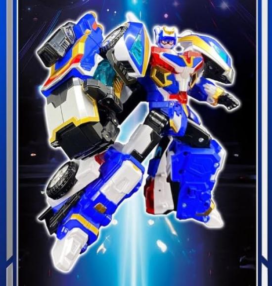 Metal Cardbot S Blue COP S Police Car Transforming Robot Figure Car Korean animation [item]