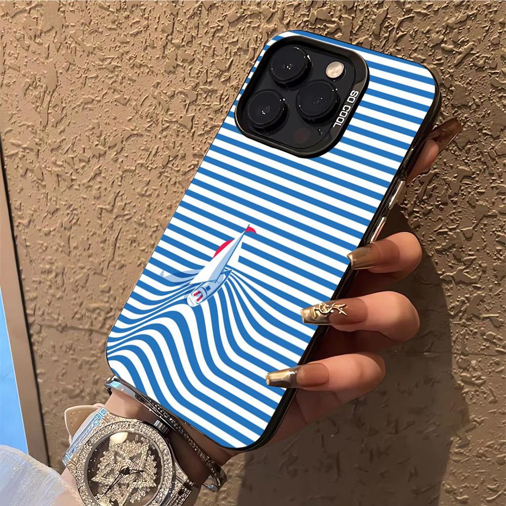 Sailing Boat Phone Case  Phone Case For iPhone 14 16 15 11 12 13 Pro Max Mini Plus Shockproof Cover