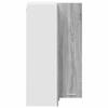 Hanging Corner Cabinet with Storage Grey Sonoma and White 57 X 57 X 100 Cm