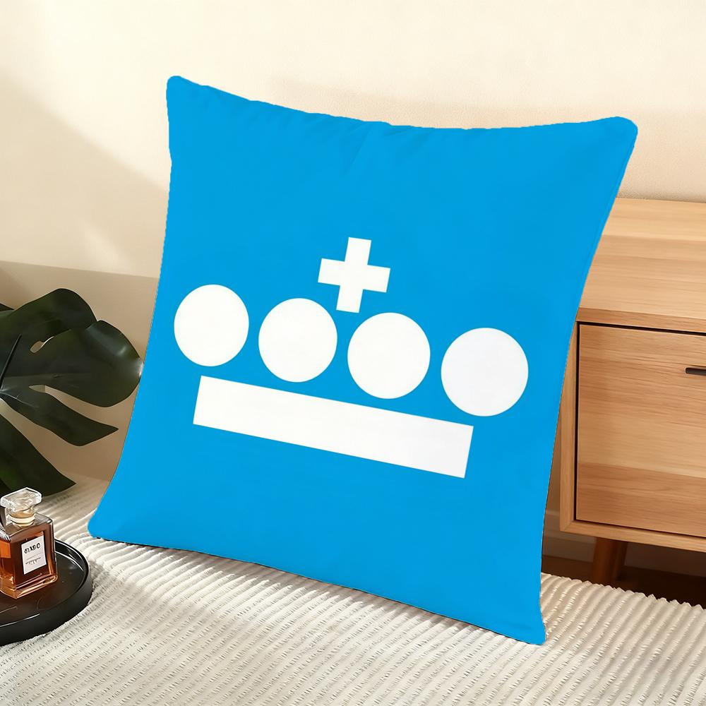 Kim R-Royal Dutch Airlines Cushion Cover Soft Short Plush Pillow Cover Smooth Cozy Texture Aesthetic Cushion Case Home Decor