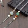 Hand-Woven Adjustable Dzi Bead Pendant Necklace Cord for DIY Jewelry Lanyard