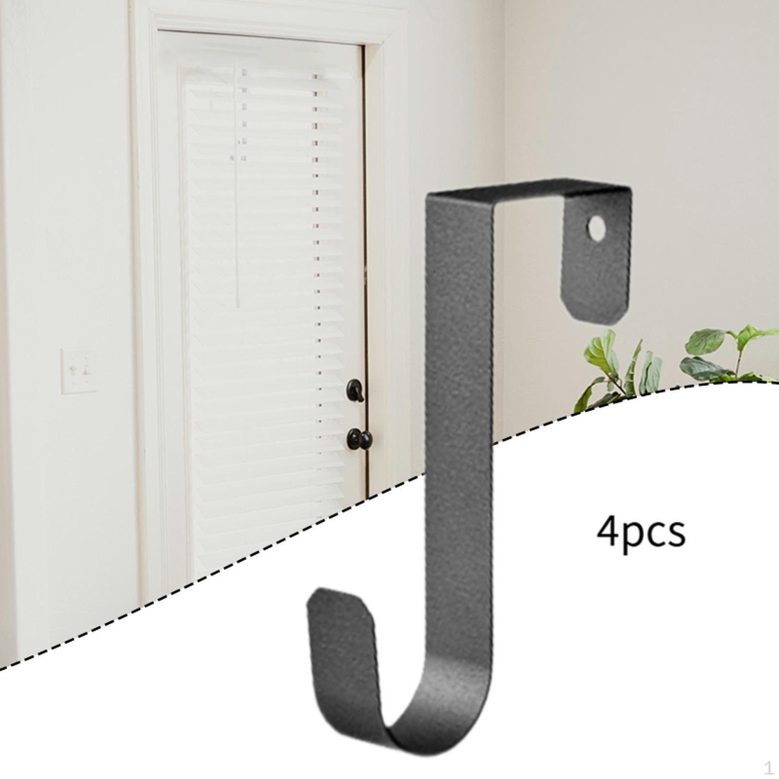 

-the-Door Hanging Organizer Hooks, Space Saver, Multi-Purpose, for Kitchen, Bathroom, And Bedroom. чёрный