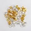 100 Gold & Silver Hollow Hair Rings, European & American Trendy Style, 100 Pieces