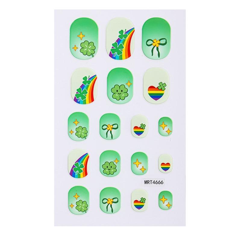 Fun Cartoon Nail Stickers For Kids Waterproof Design Simple Application Safe And Non Toxic Nail Decals for Childrens