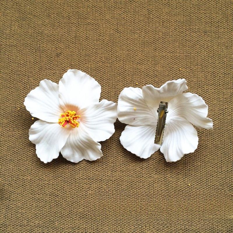 Pack Of 3 Flower Hair Clip For Women Slip Resistant Plumeria Plan Party Wedding Hair Styling