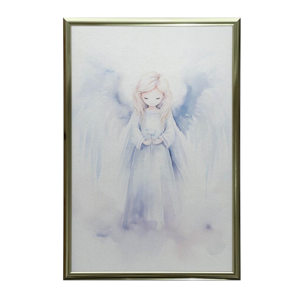 Radość Anioła Radość Anioła, 30X40 Cm, Rama Drewniana Ciemny Brąz, Papier Matowy 230 Gsm