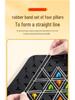 Triangle Chess Rubber Band Toy - Kids' Geometric Thinking Game for Intellectual Development and Parent-Child Interaction