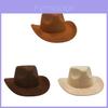 French Style Cowboy Hat With Feather Embellishments For Sun Protection And Travel