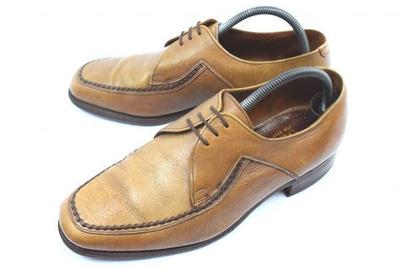 LOAKE Leather U-Tip Shoes [27.0/Light Brown] Goodyear Mens Dress(USED)