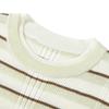 Letting Striped Faux Two-Piece Slim-Fit Sweater