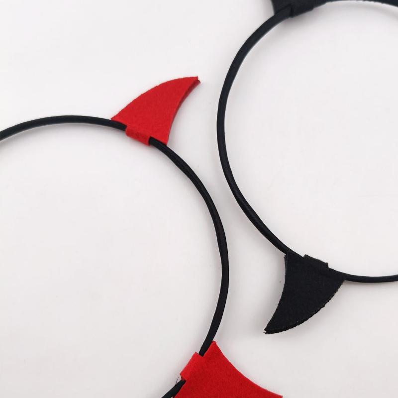2pcs/Pack 3D Devil Funny Headband Hair Hoop,Devil Accessories,Hairband,Hair Hoop Headbands ,Halloween Costumes Holiday Essential