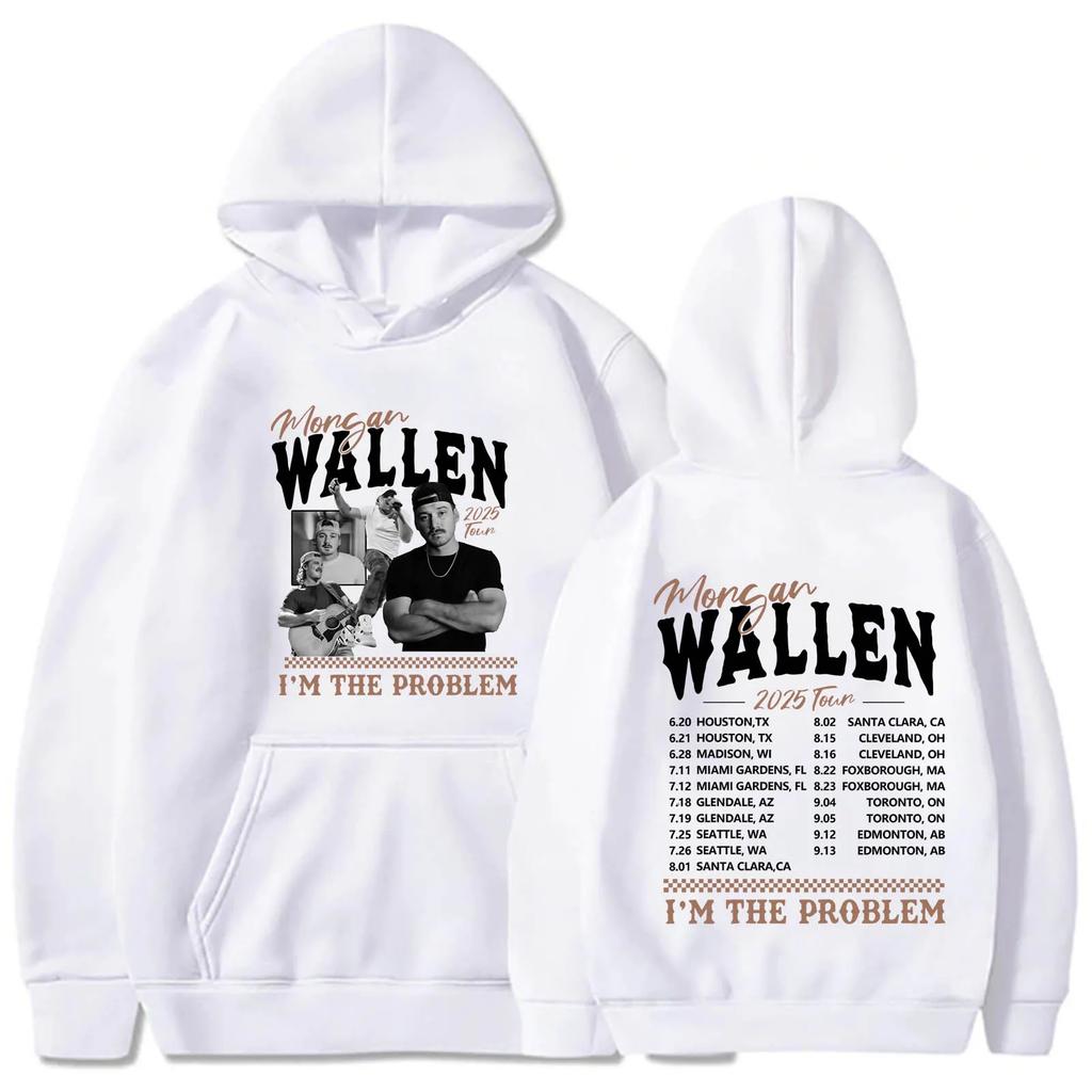 Morgan Warren Country Musik Hoodie Morgan Ich Bin Ein Problem Tour Neuer Hoodie Herren Harajuku Oberteil Mode Hoodie