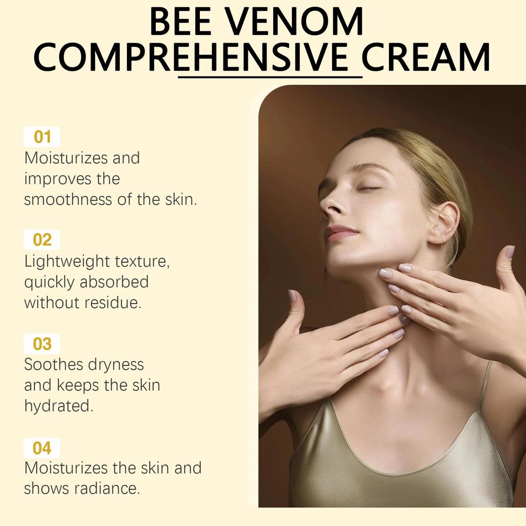 Premium Gentle Moisturizing Cream for Soft, Smooth, and Nourished Skin - Daily Bee Venom Skincare Hydrating Cream