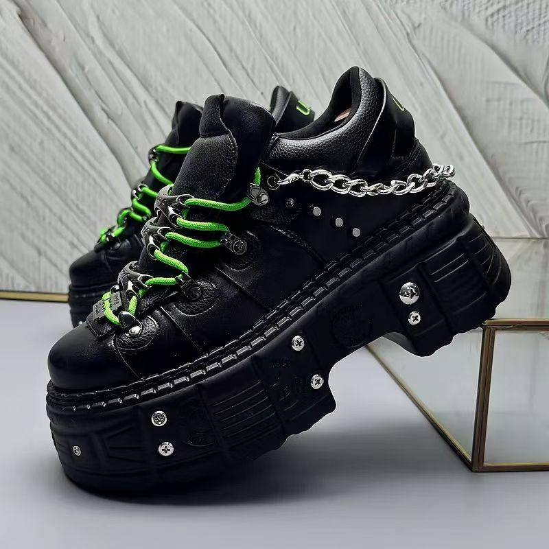 5 Spring New Men's Platform Internet Celebrity Fried Street Niche Retro Fashion Trend Sneakers Dad Shoes