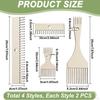 Wooden Weaving Loom Comb Kit Tapestry Beater Comb, Accessories Woven Making Crafts for Rug,
