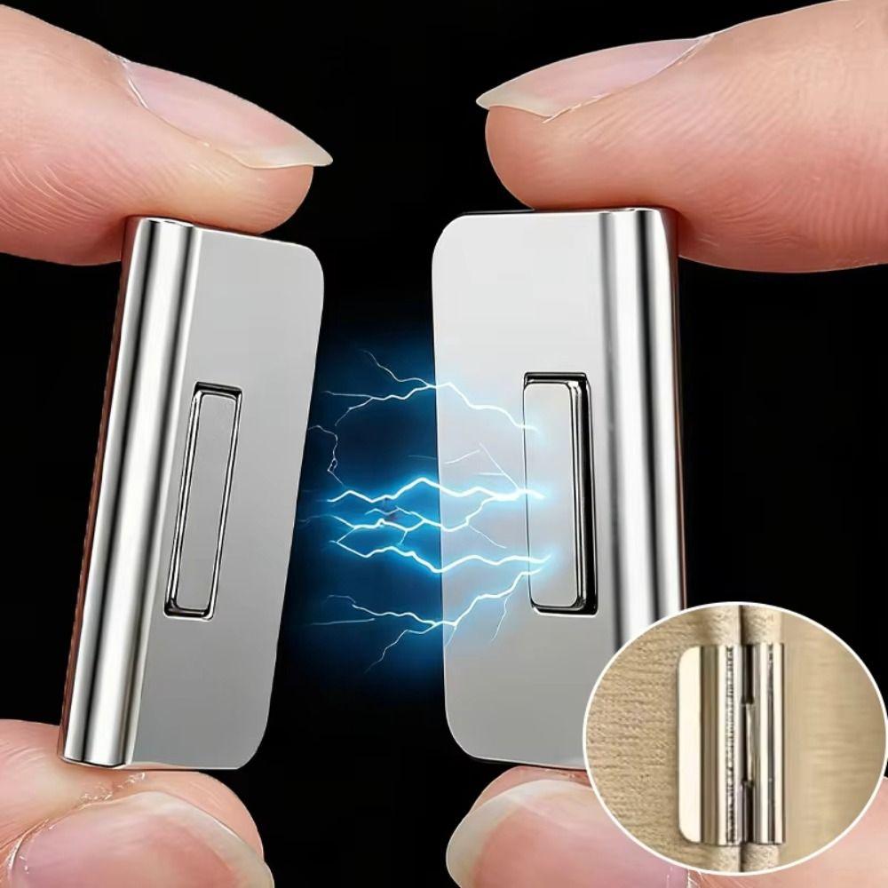 Magnetic Magnetic Curtain Clips Powerful Magnetic Hold Closely Fit Blackout Clips Light-Blocking Rust-resistant Drill-Free Clips