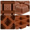 Pastry Decorating Handmade Silicone Chocolate Mold 3D Mould Cooking Baking Tools Christmas Gift Box