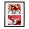 Zwart 28x35 cm Fotolijst voor 2 Foto's 15x21 cm met Passe-partout Bd Art