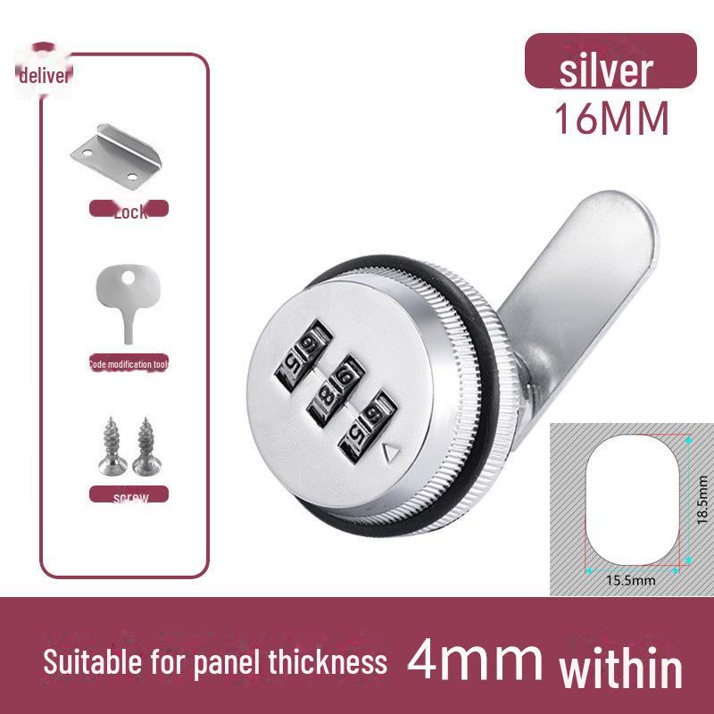 

Механический кодовый замок из цинкового сплава для картотечных шкафов, электрических коробок и почтовых ящиков