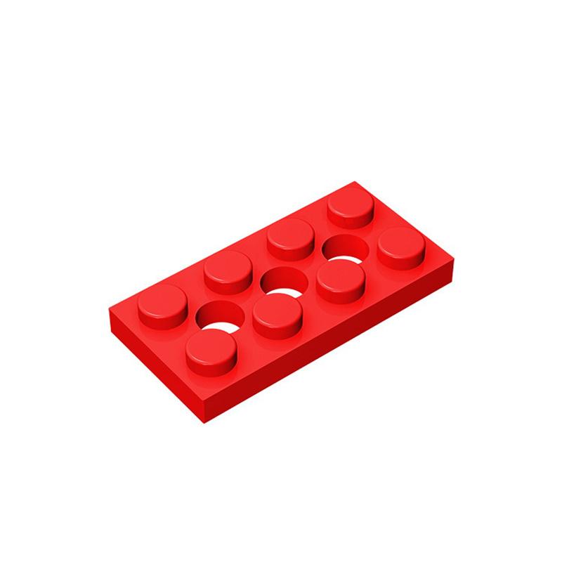 50pcs MOC Assembles Brick Particles 3709 High-tech Plate 2 X 4 with 3 Holes Building Blocks Parts DIY Bricks Bulk Model Parts To