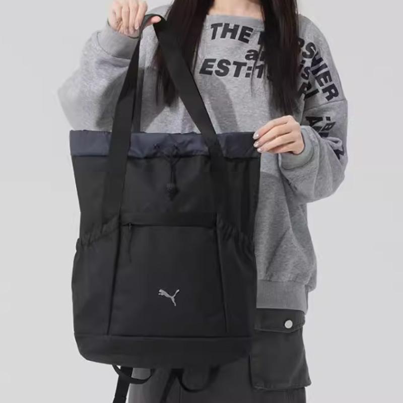 New PUMA Fabric Handbag, Backpack Unisex Black 091708-01