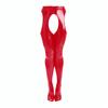 Shiny Leather Pantyhose Solid Colour Glossy Crotchless Stockings